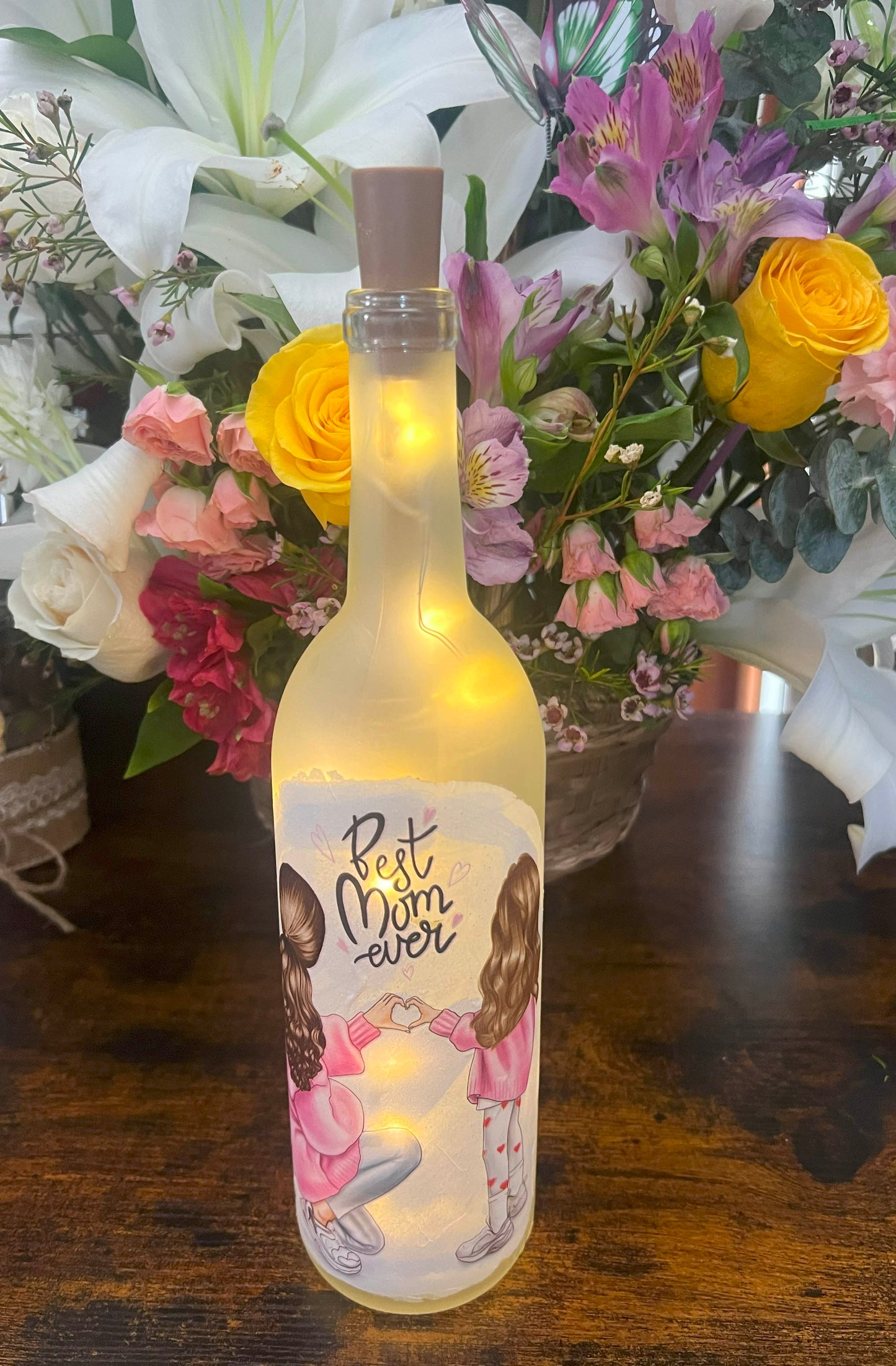 Personalized Light Up Wine Bottle